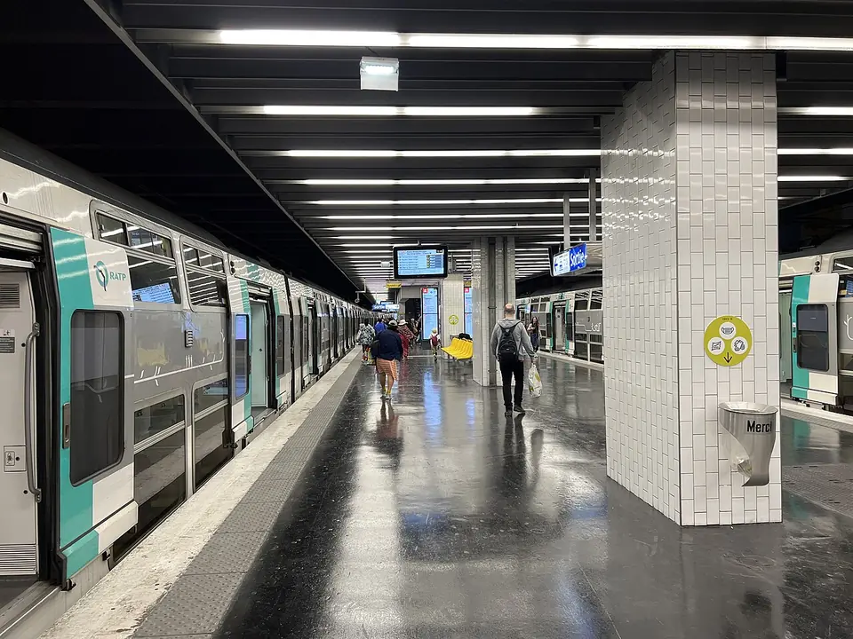 Quai de la gare RER A de Saint-Germain-en-Laye